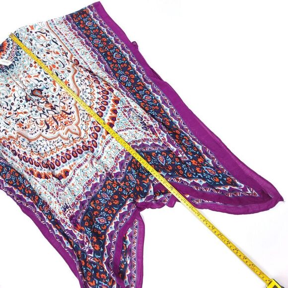 NWT Nicole Miller Oversized Kimono Long Draped Beachy Boho Dolman Coverup Floral - Picture 3 of 6